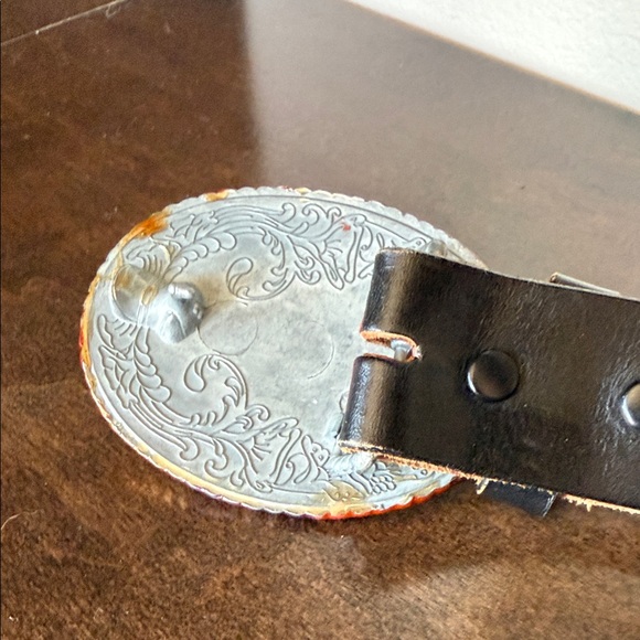 Guns N' Roses Leather Belt with Colorful Buckle - Size 32 - Picture 4 of 8